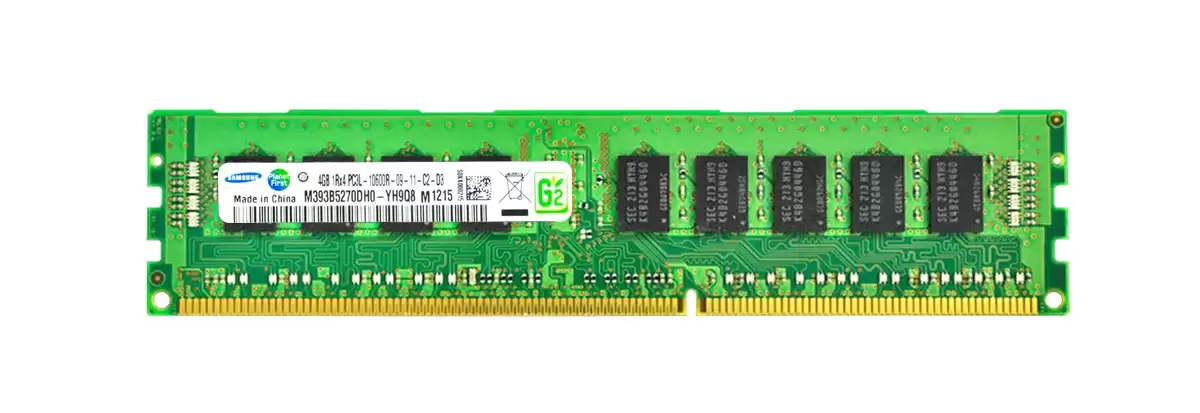 Samsung M393B5270DH0-YH9 64GB 2400MHz DDR4 PC4-19200 ECC Registered CL17 288-Pin DIMM 1.2V Quad Rank X4 Memory Module