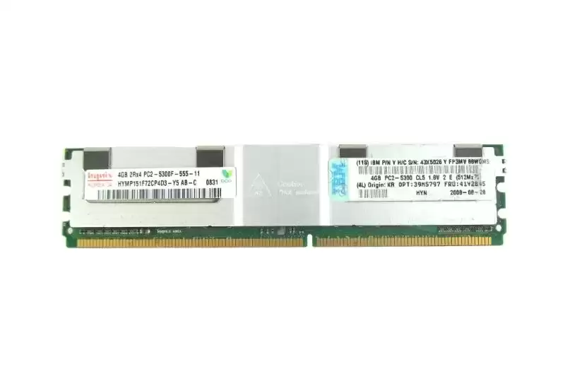 IBM 41Y2845 4GB 667MHz DDR2 PC2-5300 ECC Registered CL5 240-Pin DIMM 1.8V Dual Rank X4 Memory Module