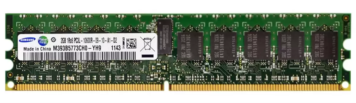 Samsung M393B5773CH0-YH9 2GB 1333MHz DDR3 PC3-10600 ECC Registered CL9 240-Pin DIMM 1.35V Single Rank X8 Memory Module