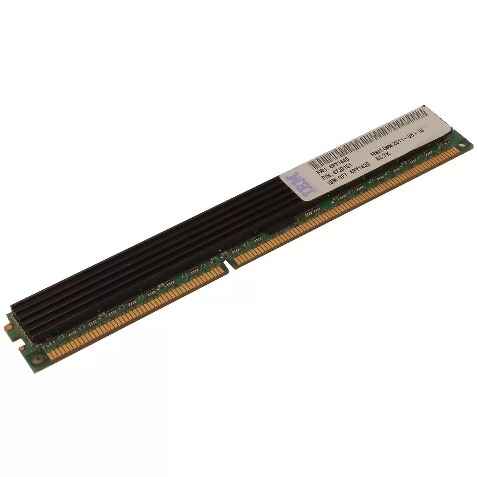 IBM 49Y1430 4GB 1333MHz DDR3 PC3-10600 ECC Registered CL9 240-Pin DIMM 1.5V Dual Rank X4 Memory Module