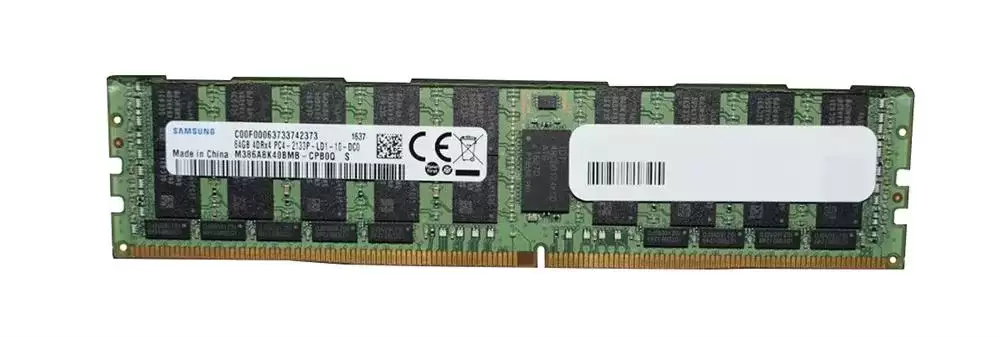 Samsung M386A8K40BMB-CPB0Q 64GB 2133MHz DDR4 PC4-17000 ECC Registered CL15 288-Pin DIMM 1.2V Quad Rank X4 Memory Module