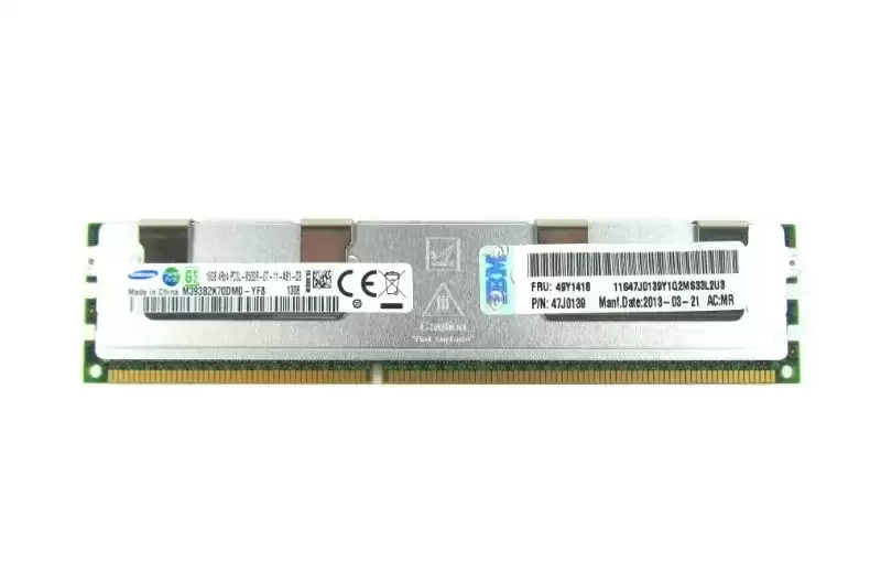 IBM 49Y1400 16GB 1066MHz DDR3 PC3-8500 ECC Registered CL7 240-Pin DIMM 1.35V Quad Rank Memory Module