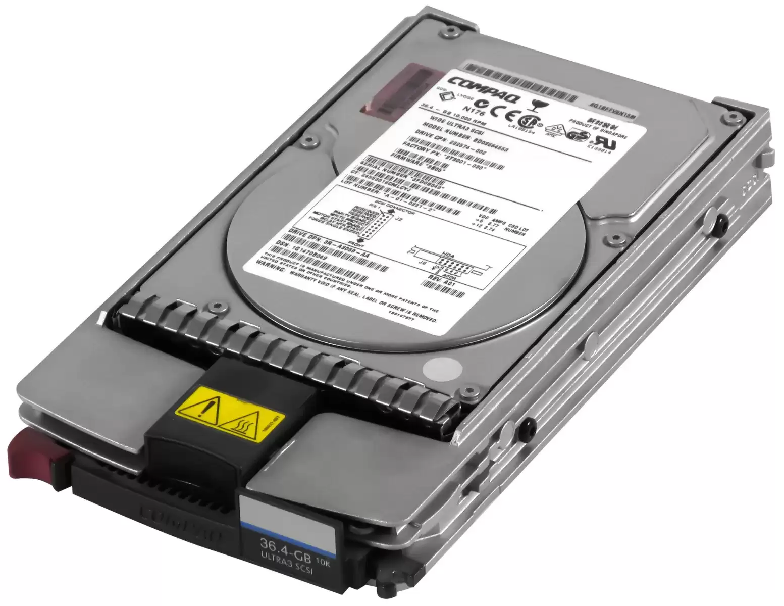 HPE 232574-002 36.4GB 10000RPM Ultra160 SCSI LVD 80Pin 3.5inch Internal Hard Drive