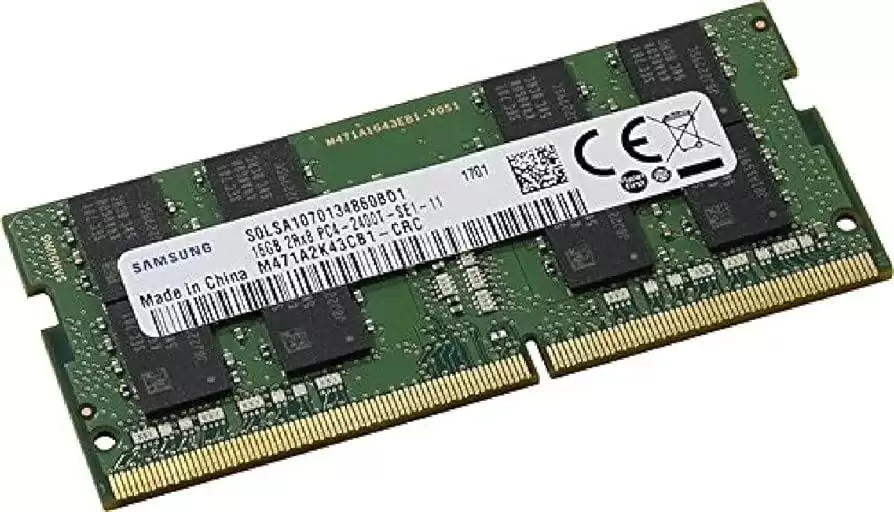 Samsung M471A2K43CB1-CRC 16GB 2400MHz DDR4 PC4-19200 ECC Unbuffered CL17 260-Pin SoDIMM 1.2V Dual Rank X8 Memory Module