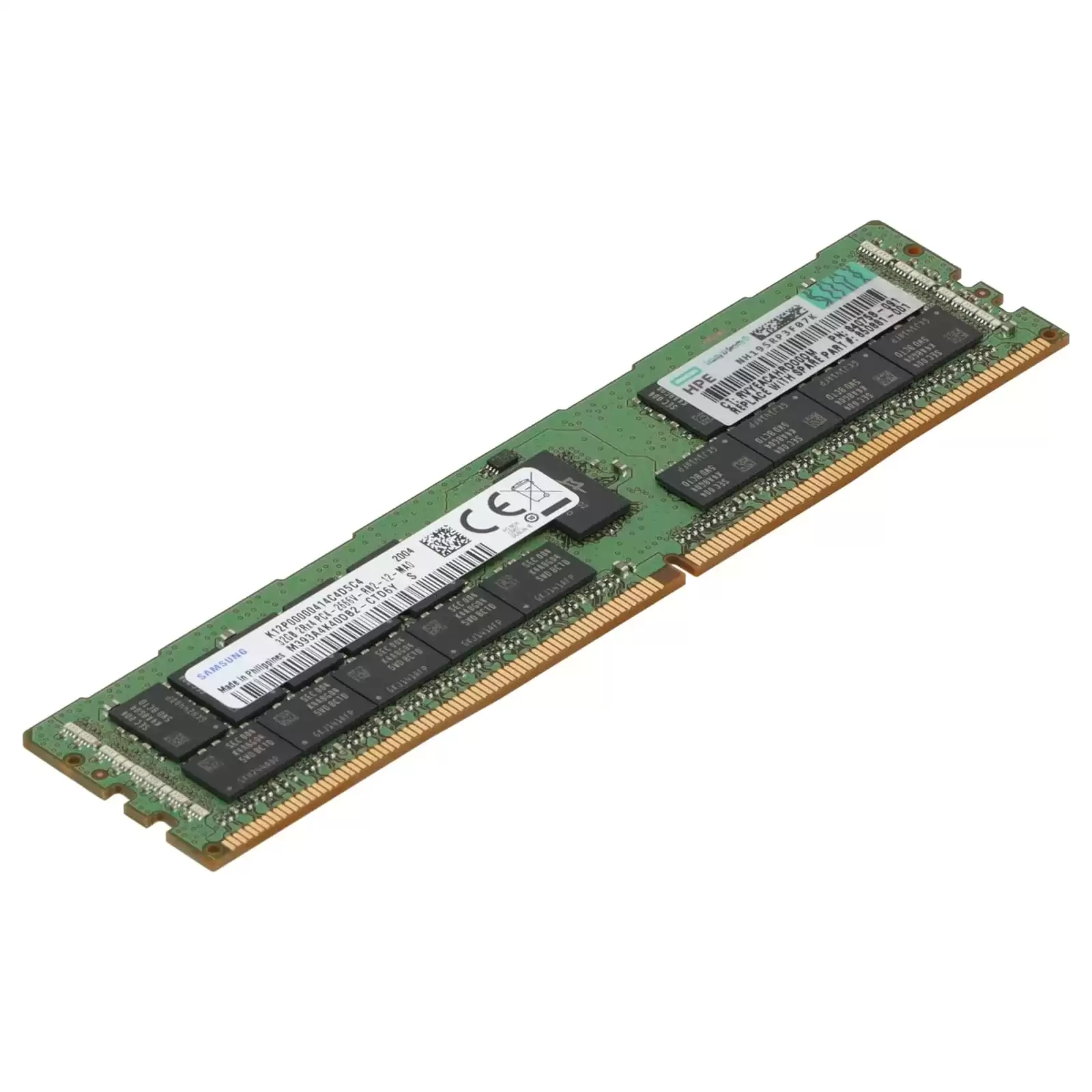 Samsung M393A4K40DB2-CTD 32GB 2666MHz DDR4 PC4-21300 ECC Registered CL19 288-Pin DIMM 1.2V Dual Rank X4 Memory Module