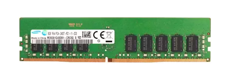 Samsung M393A1G40DB1-CRC0Q 8GB 2400MHz DDR4 PC4-19200 ECC Registered CL17 288-Pin DIMM 1.2V Single Rank X4 Memory Module