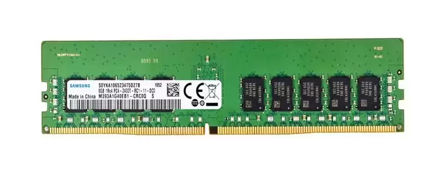 Samsung M393A1G40EB1-CRC0Q 8GB 2400MHz DDR4 PC4-19200 ECC Registered CL17 240-Pin DIMM 1.2V Single Rank X4 Memory Module