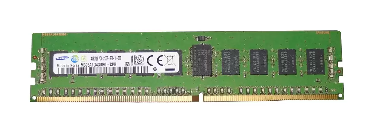 Samsung M393A1G43DB0-CPB0 8GB 2133MHz DDR4 PC4-17000 ECC Registered CL15 288-Pin DIMM 1.2V Dual Rank X8 Memory Module