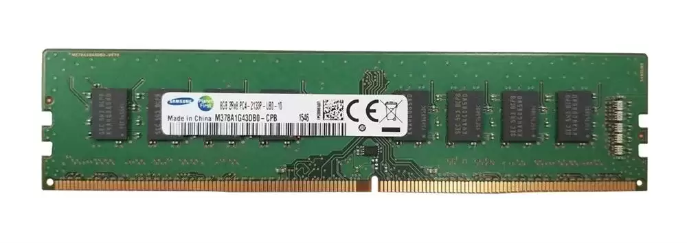 Samsung M378A1G43DB0-CPB 8GB 2133MHz DDR4 PC4-17000 ECC Registered CL15 288-Pin DIMM 1.2V Dual Rank Memory Module