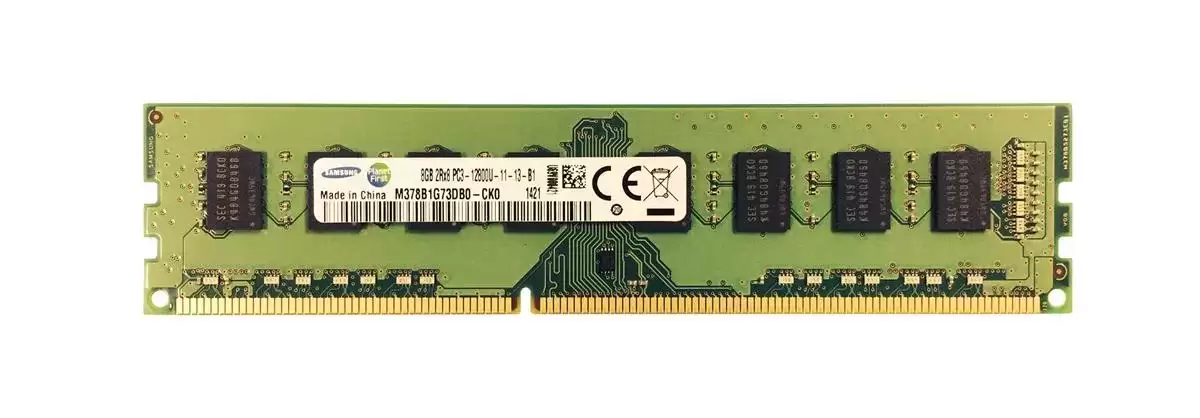 Samsung M378B1G73DB0-CK0 8GB 1600MHz DDR3 PC3-12800 ECC Registered CL11 240-Pin DIMM 1.5V Dual Rank X8 Memory Module