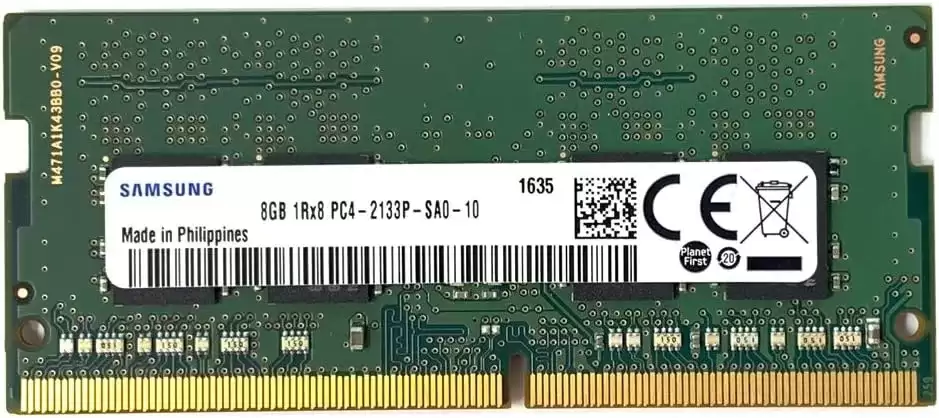 Samsung M471A1K43BB0-CPB 8GB 2133MHz DDR4 PC4-17000 ECC Registered CL15 260-Pin SoDIMM 1.2V Single Rank X8 Memory Module