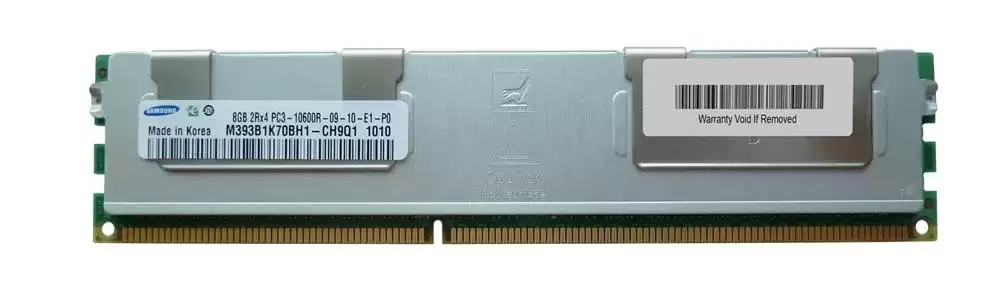 Samsung M393B1K70BH1-CH9Q1 8GB 1333MHz DDR3 PC3-10600 ECC Registered CL9 240-Pin DIMM 1.5V Dual Rank Memory Module
