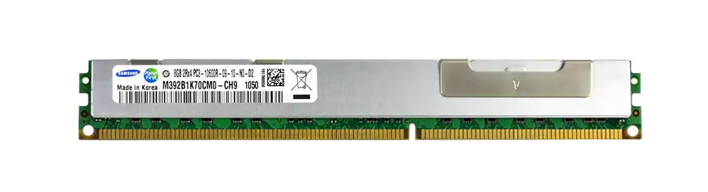 Samsung M392B1K70CM0-CH9 8GB 1333MHz DDR3 PC3-10600 ECC Registered CL9 240-Pin DIMM 1.35V Dual Rank Memory Module