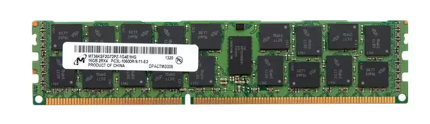 Micron MT36KSF2G72PZ-1G4E1 16GB 1333MHz DDR3 PC3-10600 ECC Registered CL9 240-Pin DIMM 1.35V Dual Rank Memory Module