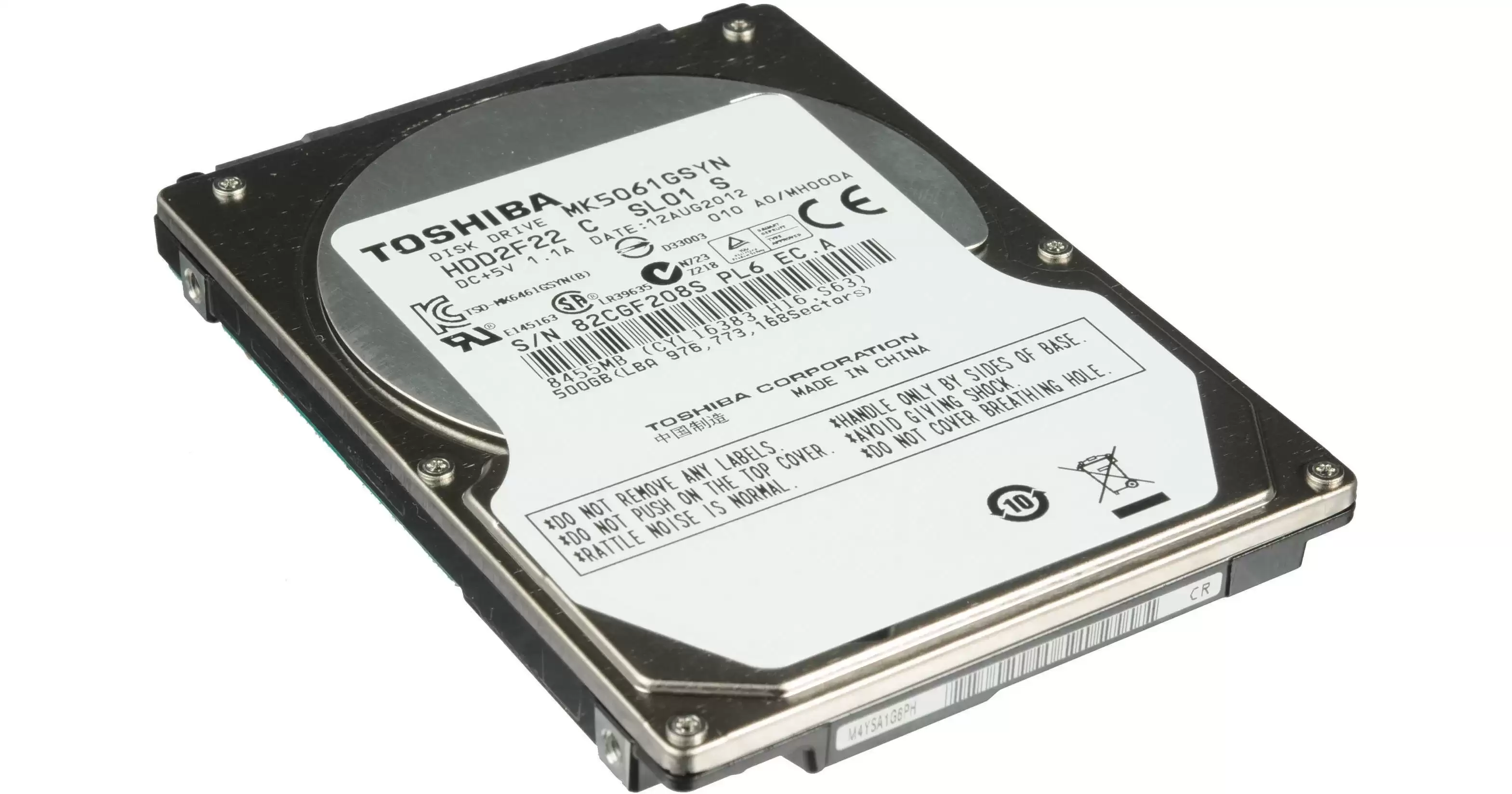 Toshiba MK5061GSYN 500GB SATA 3Gb/s 7200RPM 16MB Cache 2.5-inch Internal Hard Drive