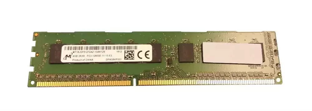 Micron MT36JDZS51272PZ-1G4F 4GB 1333MHz DDR3 PC3-10600 ECC Registered CL9 240-Pin DIMM 1.35V Dual Rank Memory Module