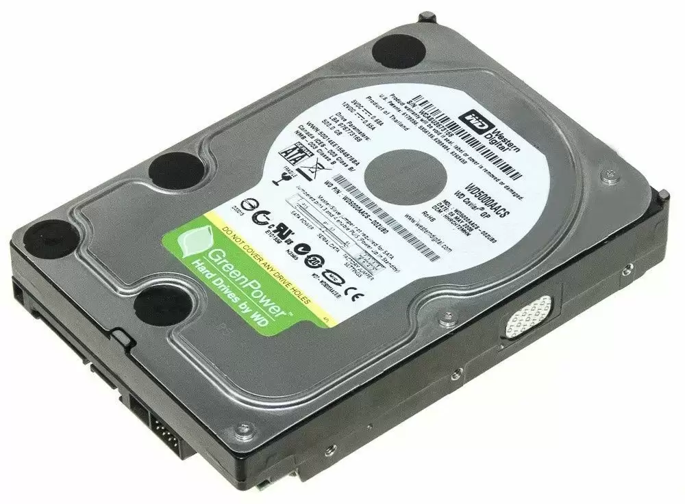 Western Digital WD5000AACS Caviar Green 500GB SATA 3Gb/s 7200RPM 16MB Cache 3.5-inch Internal Hard Drive
