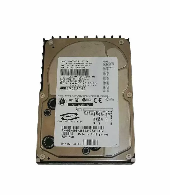 Dell 09H098 36GB Ultra-320 SCSI 68-Pin 10000RPM 3.5-inch Internal Hard Drive