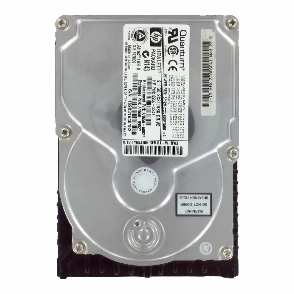 HPE A1658-69027 9.1GB Ultra2 Wide SCSI 80-Pin LVD Hot Swap 10000RPM 3.5-inch Internal Hard Drive