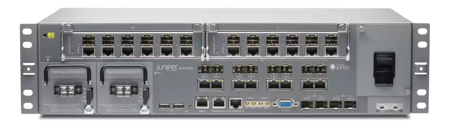 Juniper ACX4000-2-6GE-DC ACX4000 Series 16-Ports T1/E1 and 4-Ports CHOC3/STM-1 2.5U Rack Mountable Converged Access Gateway Base Unit