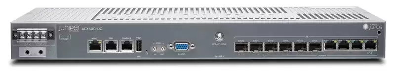 Juniper ACX500-DC ACX500 Series 10-Ports 1GbE RJ-45/SFP+ Rack Mountable Indoor Universal Router