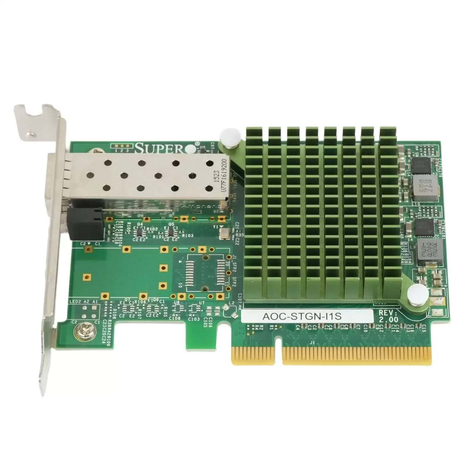 SuperMicro AOC-STGN-I1S 82599EN Single-Port 10GbE SFP+ PCI-Express 2.0 x8 Low Profile Network Adapter