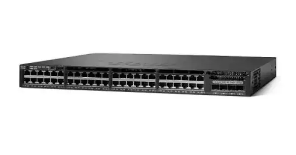 Cisco C1-WS3650-48PS/K9 Catalyst 3650 Series 48-Ports 1GbE RJ-45 Rack Mountable Layer 3 Managed Network Switch With 4-Ports SFP