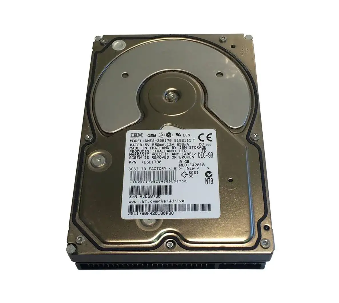 HPE C6517A 9.1GB Ultra Wide Single Ended SCSI Desktop Internal Hard Drive