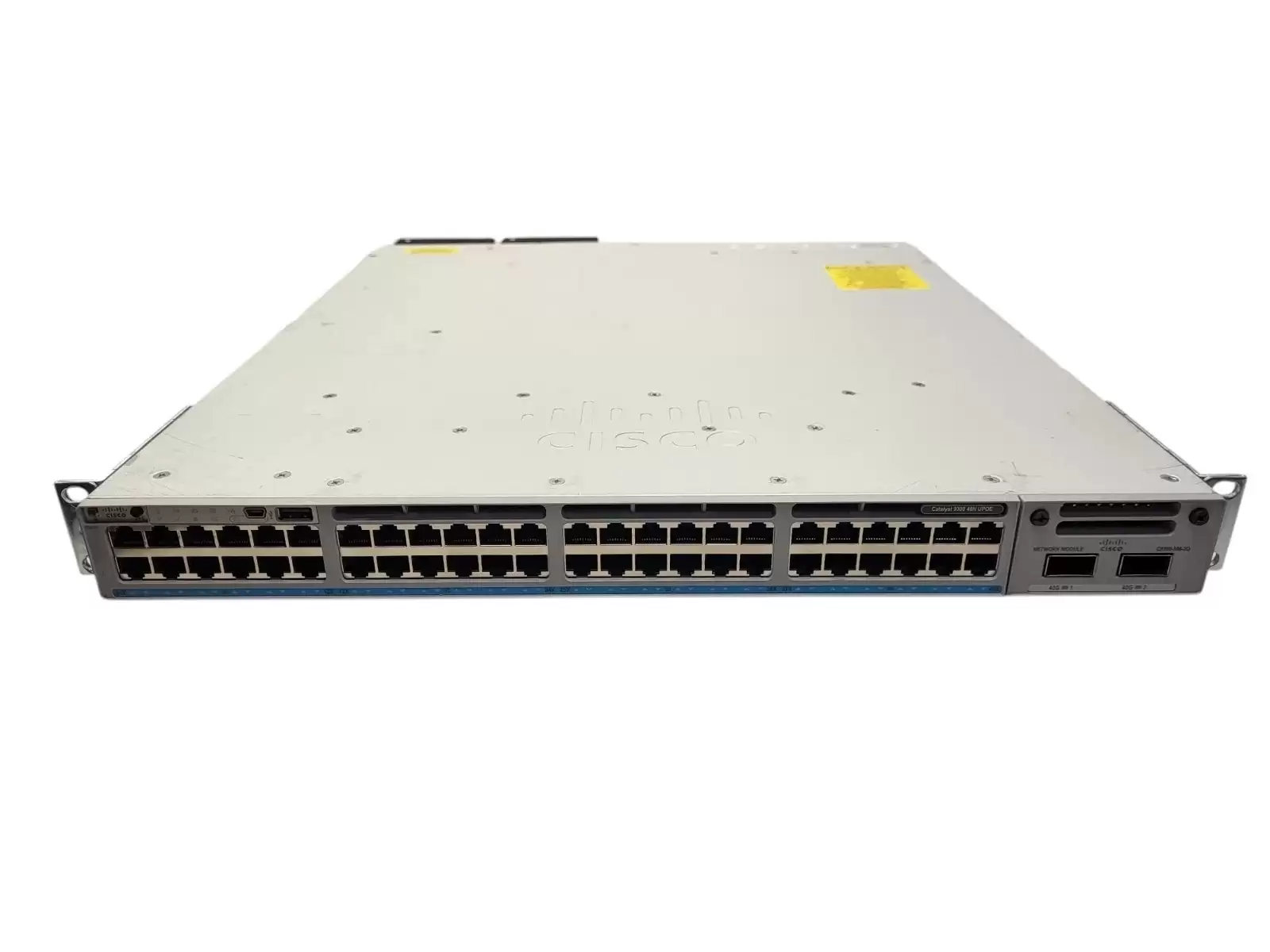 Cisco C9300-48UN-A Catalyst 9300 48-Ports 1GbE UPoE Rack Mountable Layer 3 Managed Stackable Switch