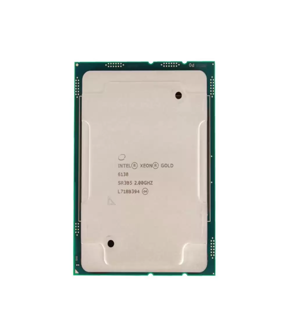Intel CD8067303406100 Xeon Gold 6138 20-Core 2.0GHz 27.5MB Socket LGA3647 Processor