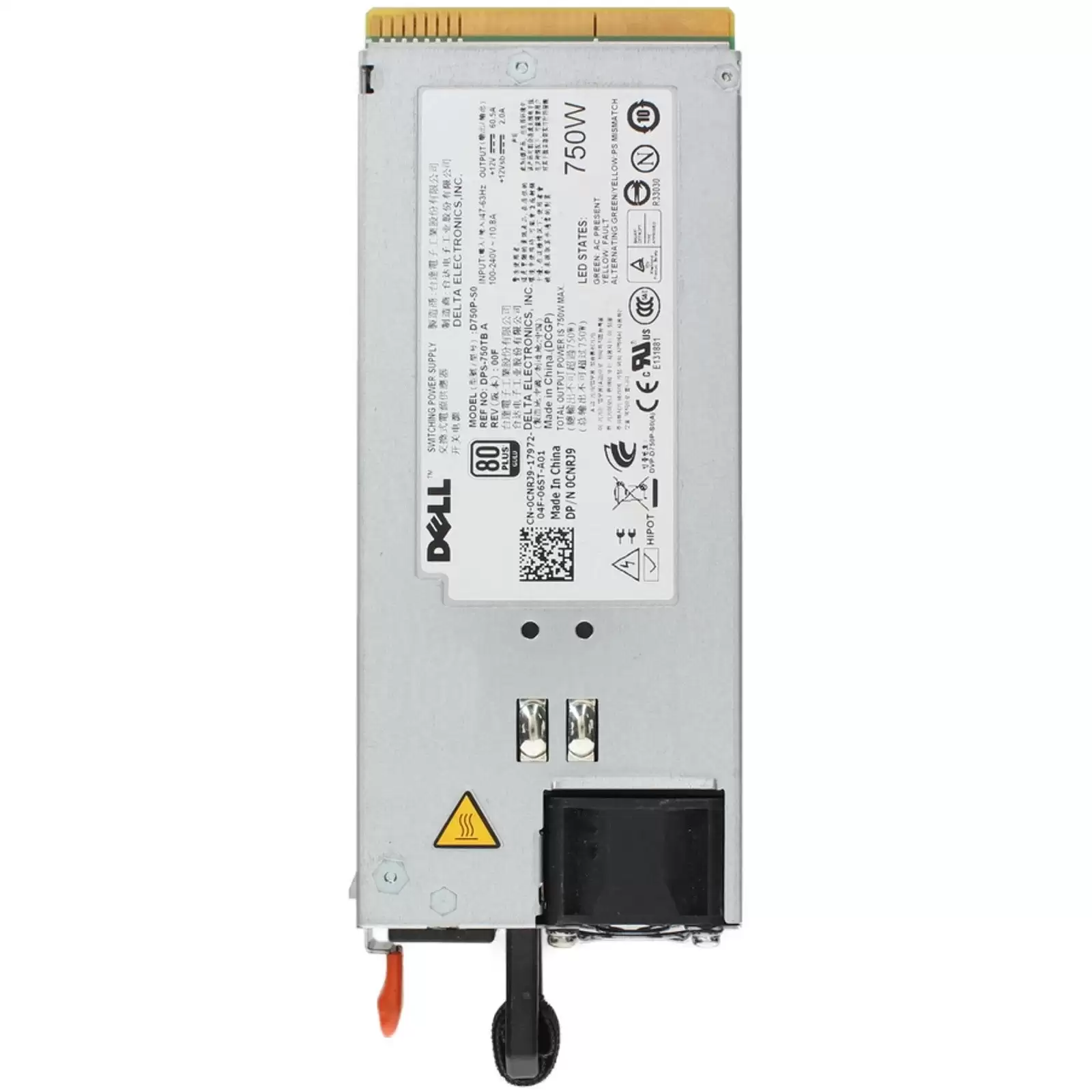 Dell 0CNRJ9 750-Watts 80 Plus Gold Hot Swap Power Supply for PowerEdge R515 and R715
