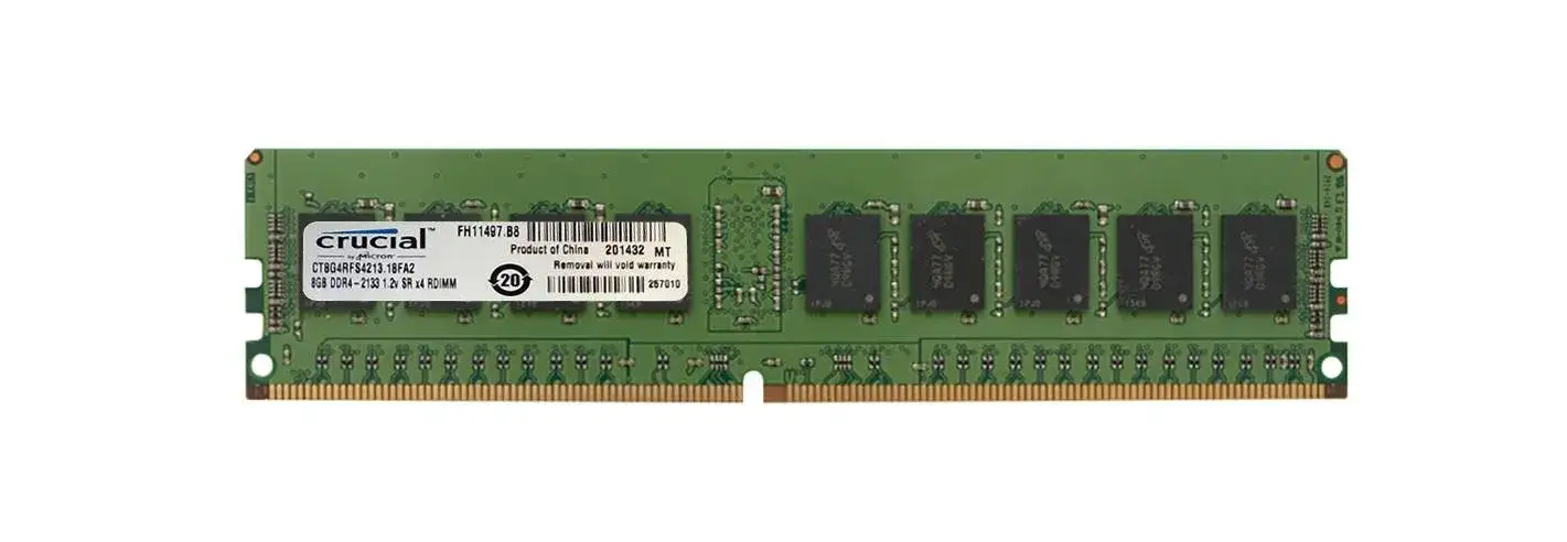 Crucial CT8G4RFS4213.18FA2 8GB DDR4-2133 ECC Registered Memory Module Refurbished