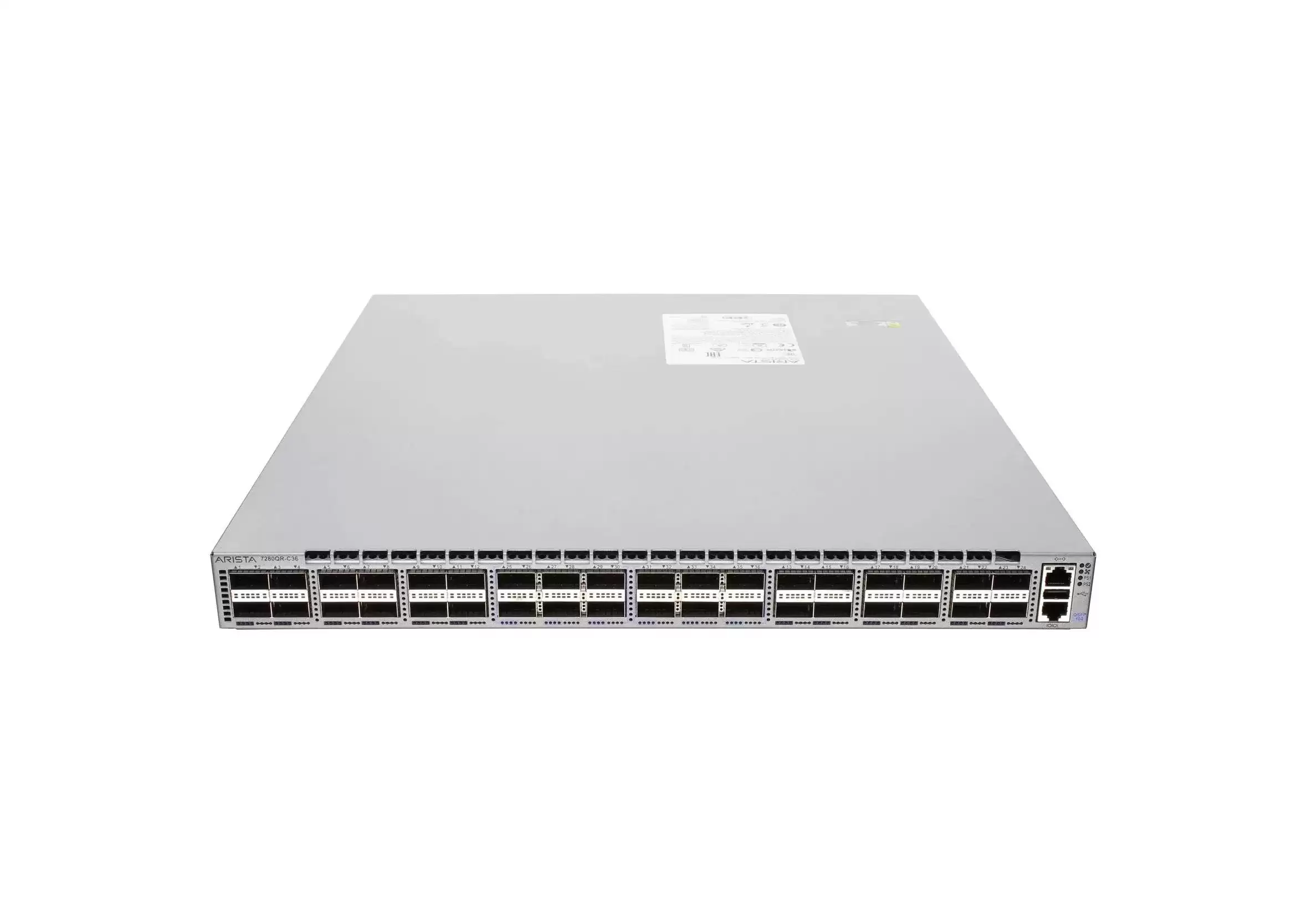 Arista DCS-7280QR-C36-M-R 7280RA 24-Ports 40GbE QSFP+ Layer 3 Rack Mount Managed Network Switch