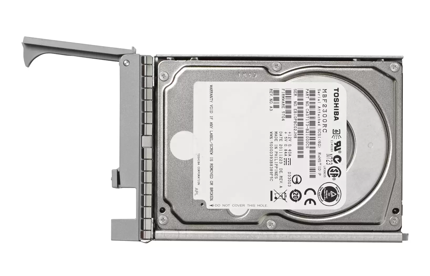 Cisco E100D-HDD-SAS18T 1.8TB SAS12Gb/s Hot Swap 10000RPM 25-inch Internal Hard Drive With Tray For UCS E-Series