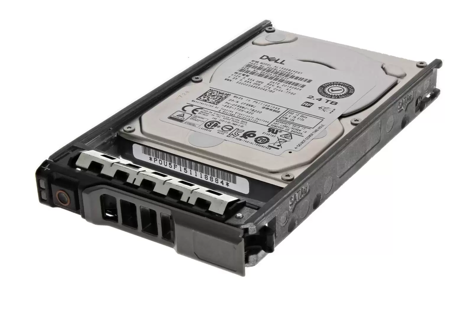 Dell F9NWJ 2.4TB SAS 12Gb/s Hot Swap 10000RPM (512e) 2.5-Inch Internal Hard Drive with Tray for PowerEdge G13