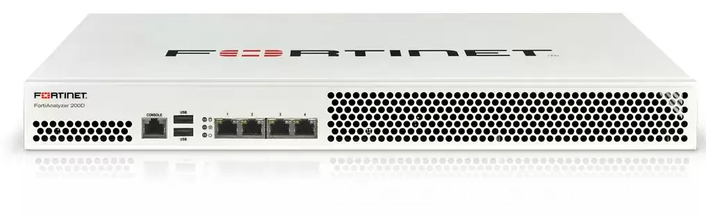 Fortinet FAZ-200D FortiAnalyzer 200D 4=Ports 1GbE RJ-45 Rack Mountable Network Monitoring Device