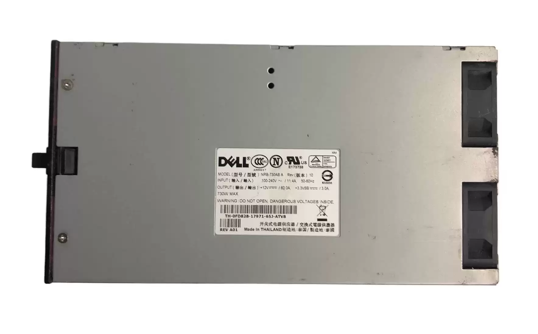 Dell FD828 730-Watts Hot Swap Redundant Power Supply for PowerEdge 2600