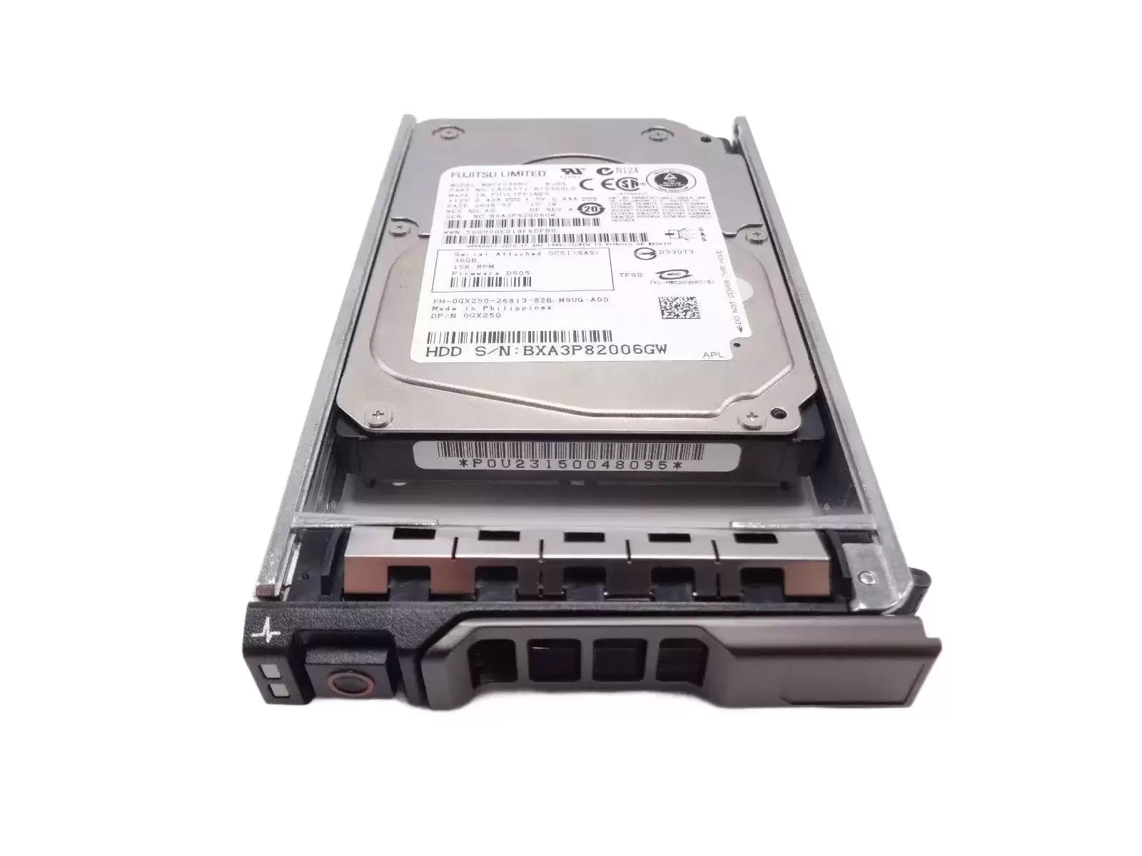 Dell GX250 36GB SAS 3Gb/s Hot Swap 15000RPM 2.5-inch Internal Hard Drive with Tray for PowerEdge G13