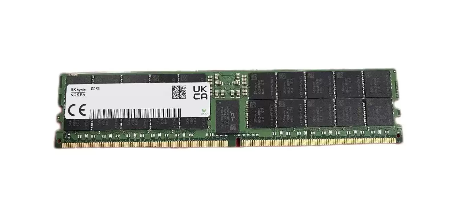 Hynix HMCG78MEBRA110N 16GB 4800MHz DDR5 PC5-38400 ECC Registered CL40 288-Pin DIMM 1.1V Single Rank x8 Memory Module