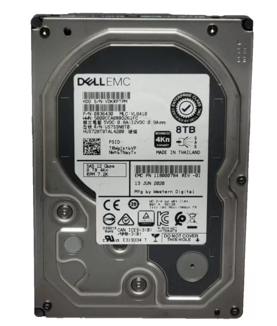 HGST HUS728T8TAL4200 Ultrastar DC HC320 8TB SAS 12Gb/s Nearline 7200RPM (4Kn) 3.5-inch Internal Hard Drive