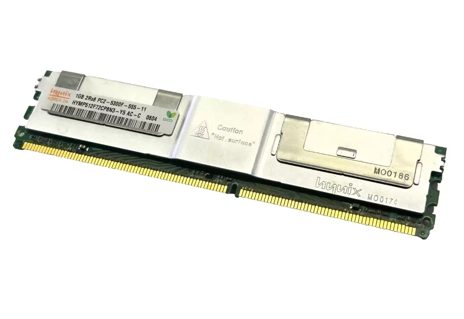 Hynix HYMP112F72CP8N3-Y5 1GB 667Mhz DDR2 PC2-5300 ECC Registered CL5 240-Pin DIMM 1.8V Single Rank Memory Module