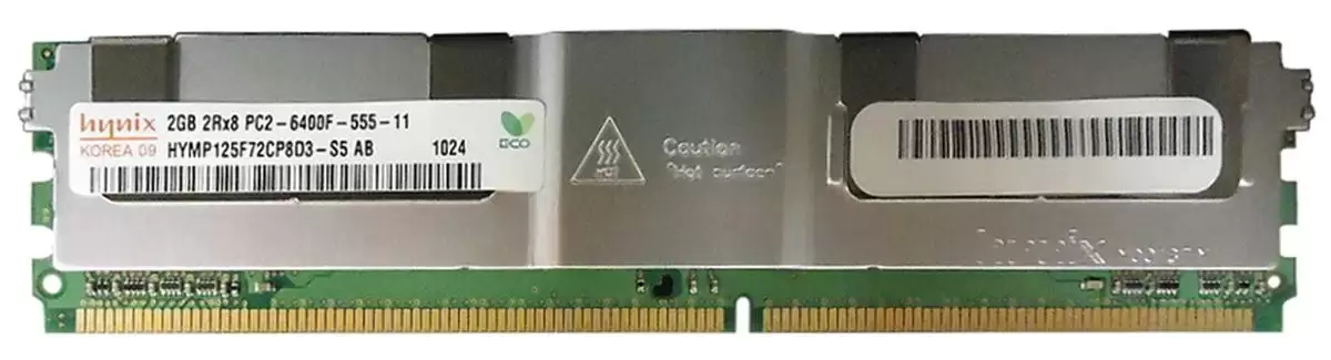 Hynix HYMP125F72CP8D3-S5 1GB 1333MHz DDR3 PC3-10600 ECC Unbuffered CL9 240-Pin DIMM 1.5V Single Rank Memory Module