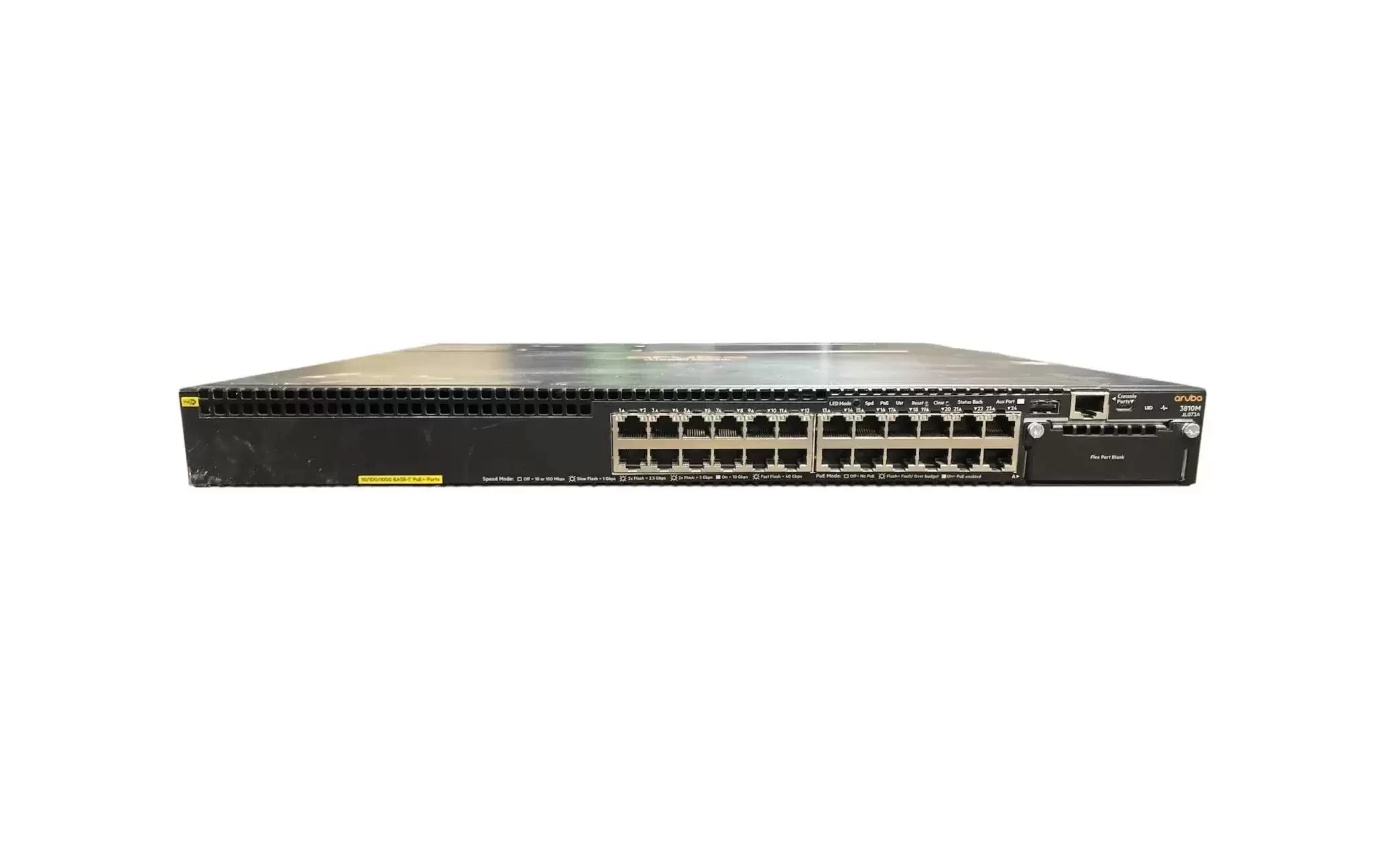 HPE JL073A Aruba 3810M 24-Ports 1GbE PoE+ Layer 3 Rack Mount Managed Network Switch