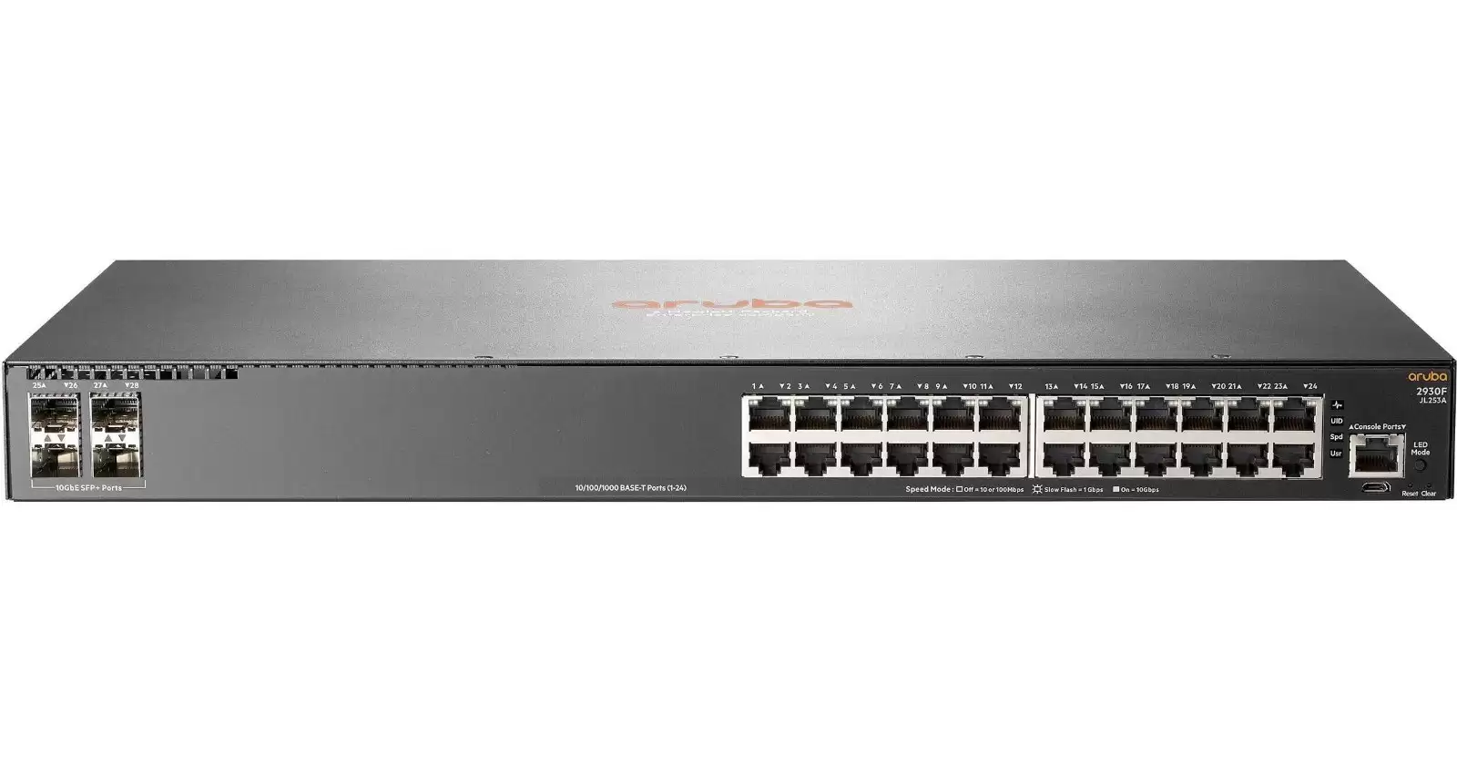 HPE JL261A Aruba 2930F 24-Ports 1GbE RJ-45 Rack Mountable Layer 3 Managed Network Switch With 4-Ports SFP