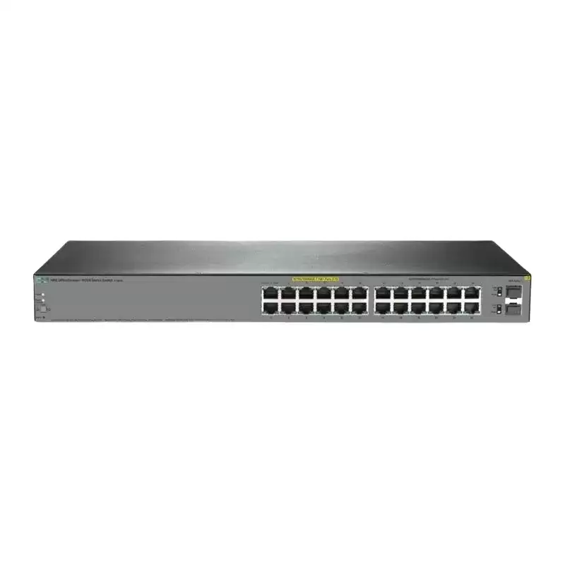 HPE JL384A OfficeConnect 1920S 24-Ports 1GbE RJ-45 Rack Mountable Layer 3 Managed Network Switch with 2-Ports SFP