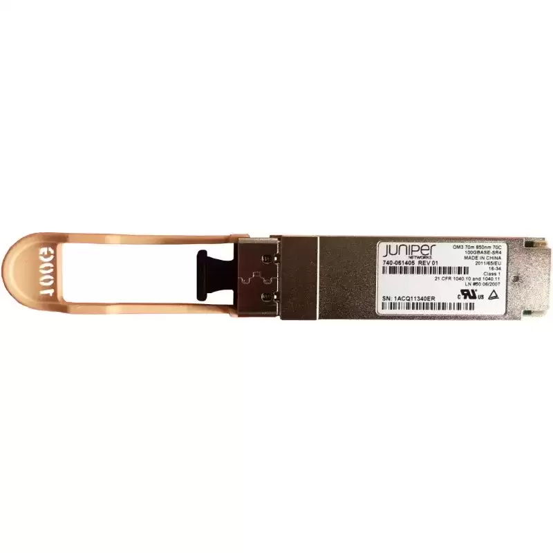 Juniper JNP-QSFP-100G-SR4 100GBASE-SR4 Multi-Mode Fibre 100m 850nm Duplex LC Connector QSFP28 Transceiver Module