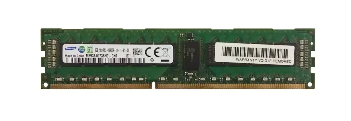 Samsung M393B1G73BH0-CK0 8GB 1600MHz DDR3 PC3?12800R ECC Registered DIMM CL11 240?Pin 1.5V Dual Rank x8 Memory Module