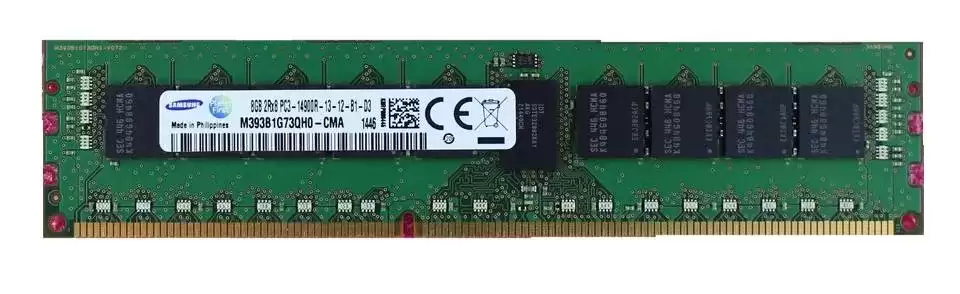 Samsung M393B1G73QH0-CMA 8GB 1866MHz DDR3 PC3?14900 ECC Registered DIMM CL13 240?Pin 1.5V Dual Rank x8 Memory Module