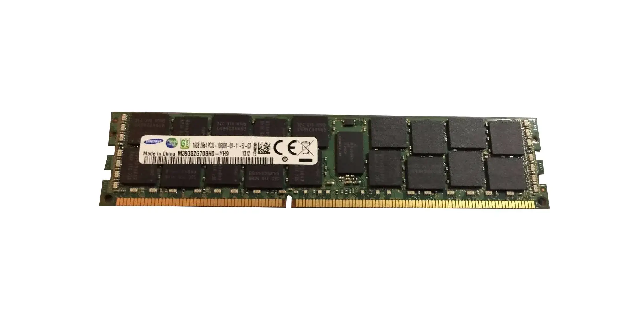 Samsung M393B2G70BHO-YH9 16GB 1333MHz DDR3 PC3-10600 CL9 DIMM 1.35V Dual Rank Memory Module