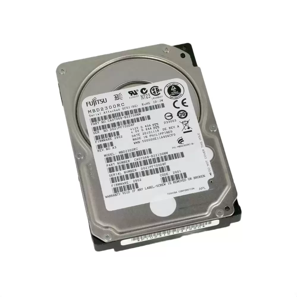 Toshiba MBD2300RC 300GB SAS 6Gb/s Single Port 10000RPM 16MB Cache (512e) 2.5-inch Internal Hard Drive
